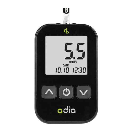 diabetiker bedarf adia Instructions For Use Manual