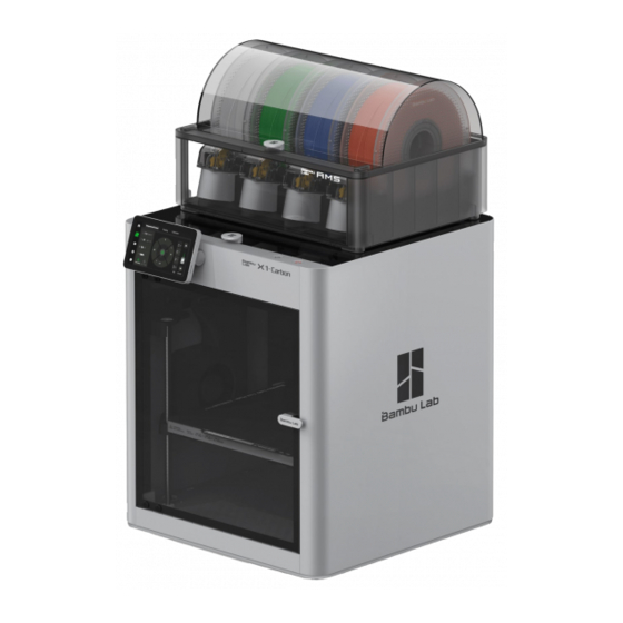 Bambu Lab X1 Combo Quick Start Manual