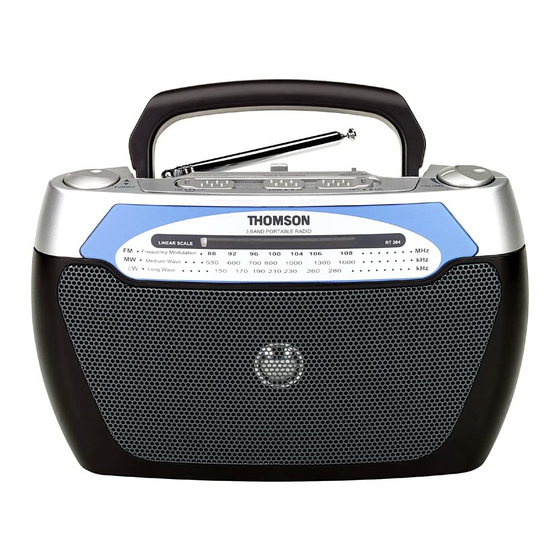 THOMSON RT304 Manual
