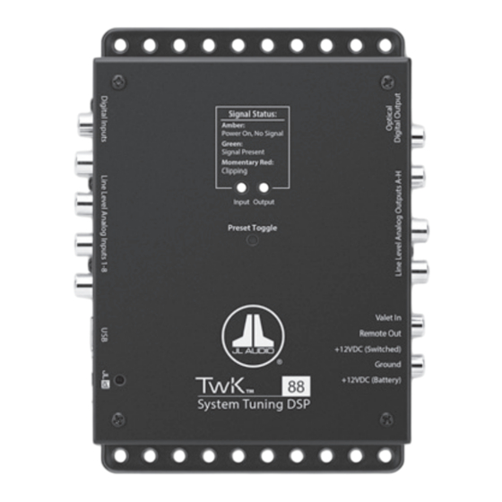 JL Audio TwK D8 Installation Manual