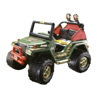 Fisher-Price Power Wheels Jeep Wrangler 75598 Owner's Manual With Assembly Instructions