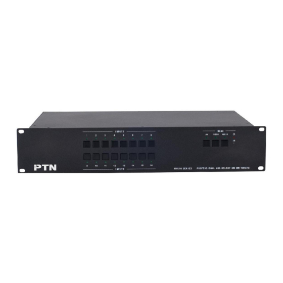 PTN WVG16A User Manual