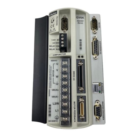 Parker Automation Gemini GV6K Command Reference Manual