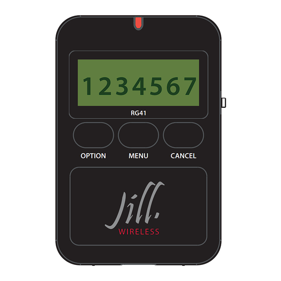 Ramblegard Wireless Jill RG41 User Instructions
