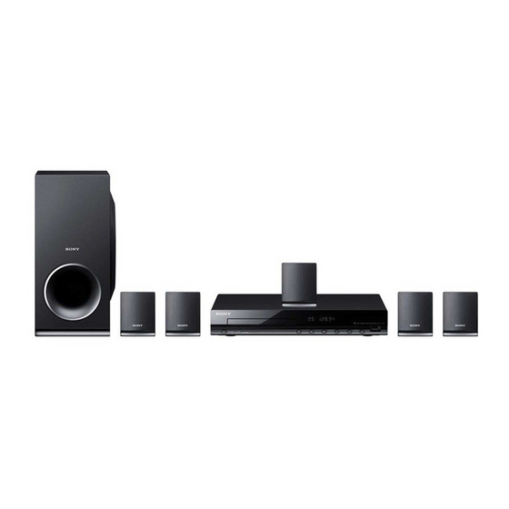 Sony DAV-TZ215 Quick Setup Manual