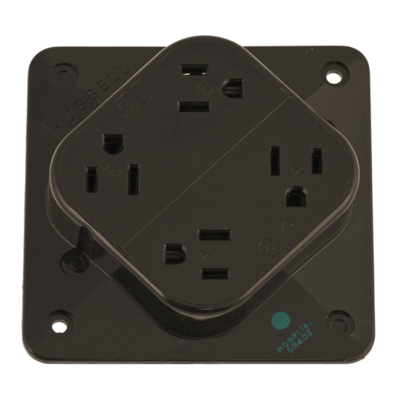 Hubbell 4-PLEX Wiring And Assembly Instruction