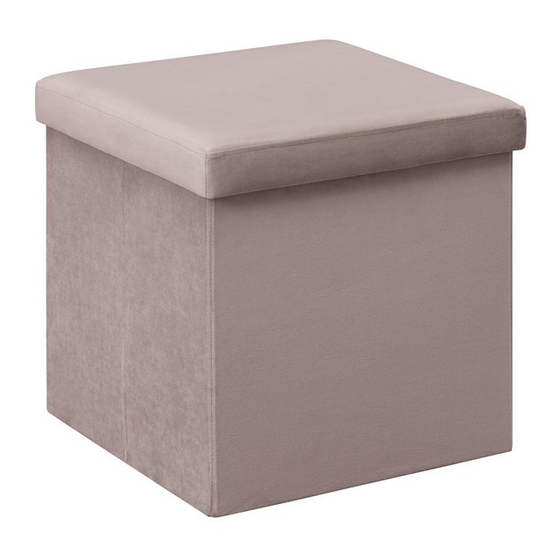 Argos Small Pink Velvet Ottoman 452/9848 Quick Start Manual