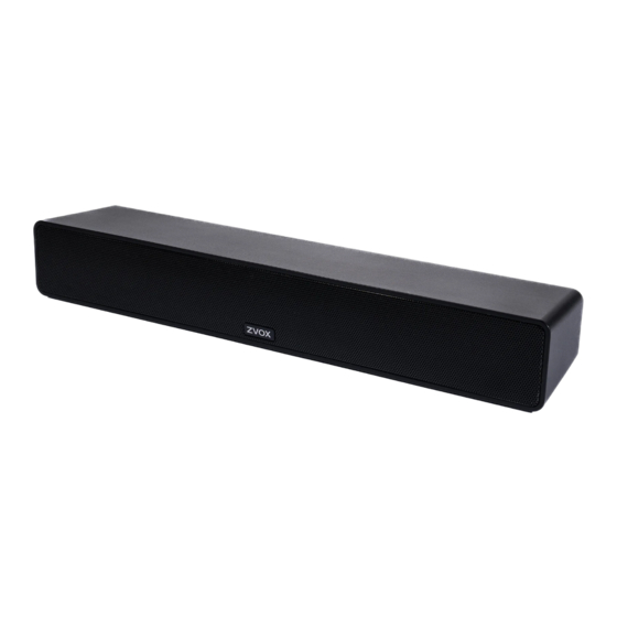 Zvox Audio AV120 Setup & Operation
