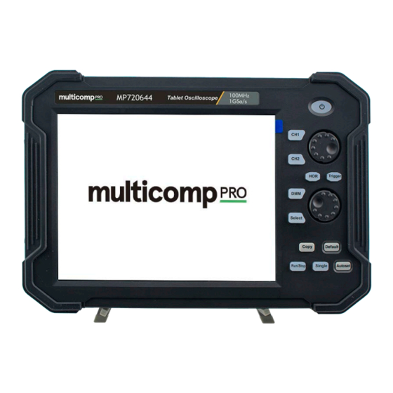 multicomp pro MP720644 Quick Manual