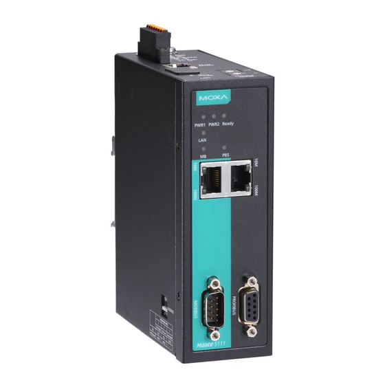 Moxa Technologies MGate 5111 Series Quick Installation Manual