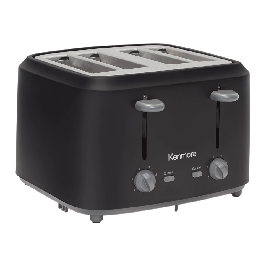 Kenmore KKTS4SB - 4-Slice Toaster Manual