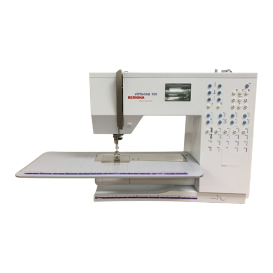 Bernina Virtuosa 150 Instruction Manual & Sewing Manual