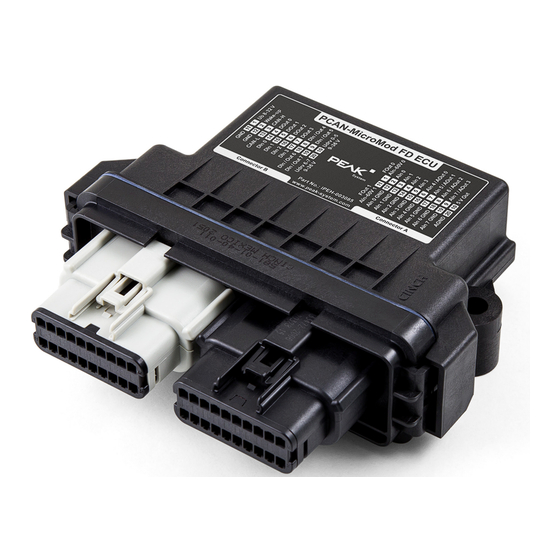 Peak PCAN-MicroMod FD ECU Manuals