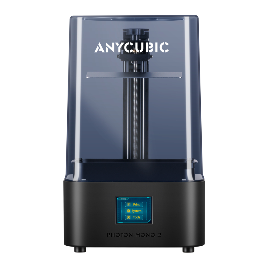 ANYCUBIC Photon Mono 2 Manual