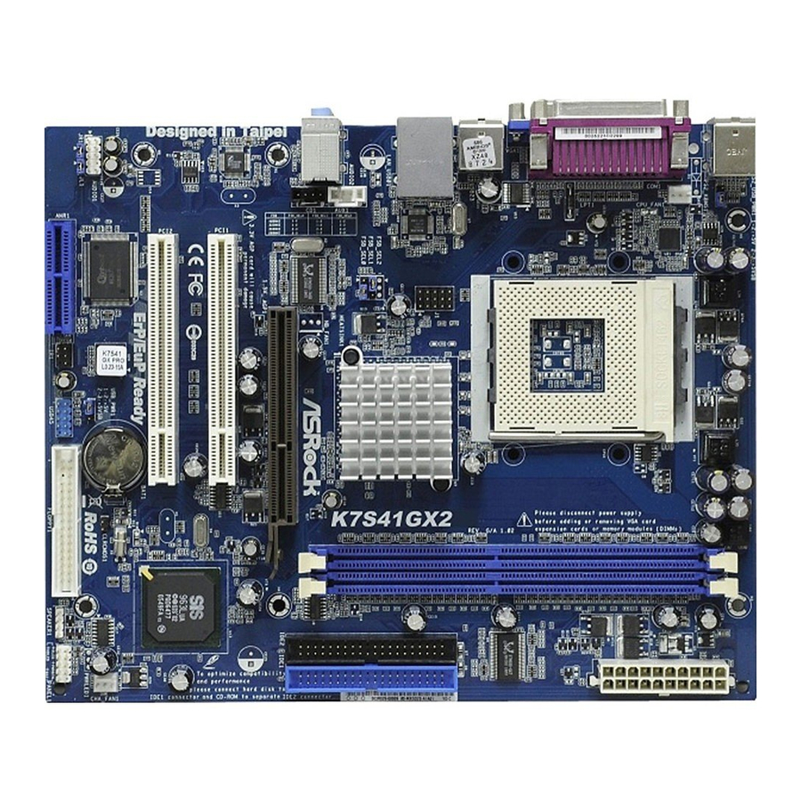 ASROCK K7S41GX2 Quick Installation Manual