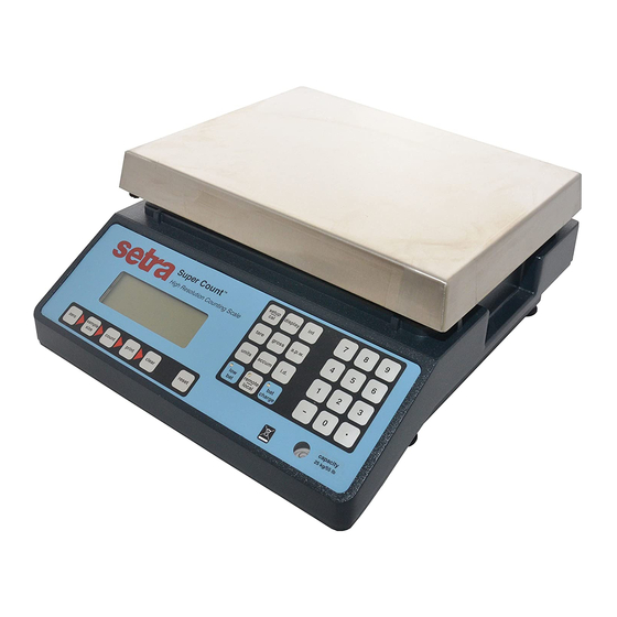 Setra Systems Super Count Operator's Manual