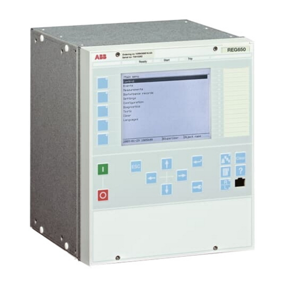 ABB REG650 Technical Manual