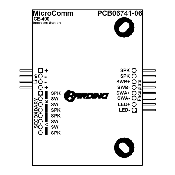 Harding Instruments Microcomm IEB-400 Installation Instructions