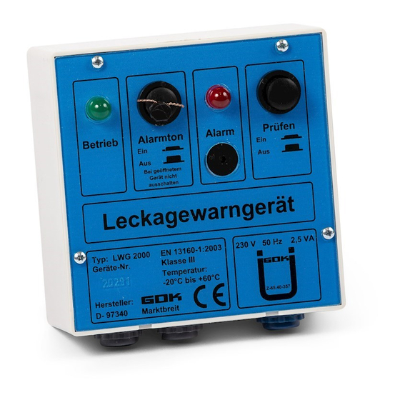 GOK LWG 2000 Assembly And Operating Manual