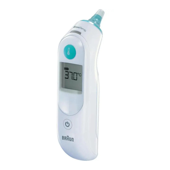 Braun ThermoScan IRT 6020 Series Manual
