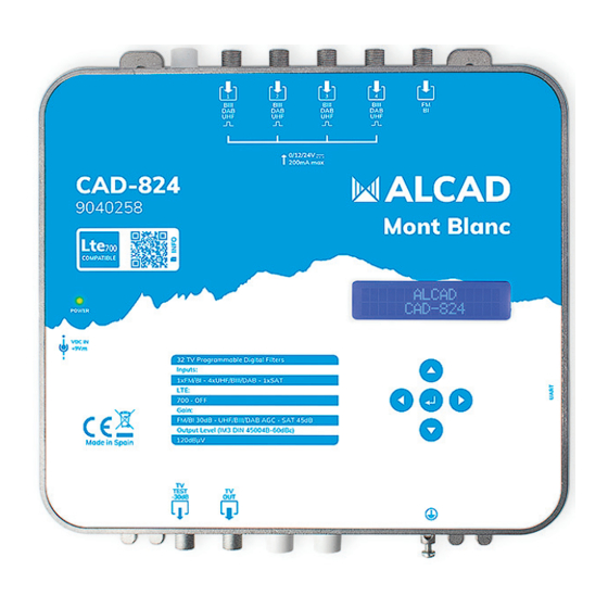 Alcad Mont Blanc 904 Series User Manual