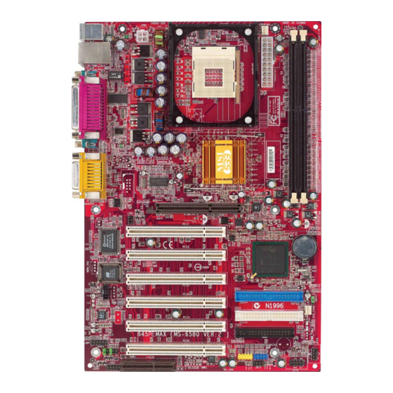 MSI 845PE Max Manual