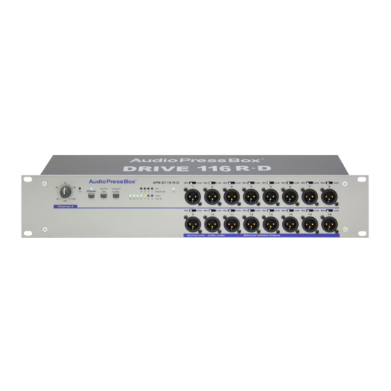 AudioPressBox APB-D116 R-D Owner's Manual