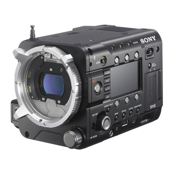 Sony PMW-F5 Quick Reference Manual