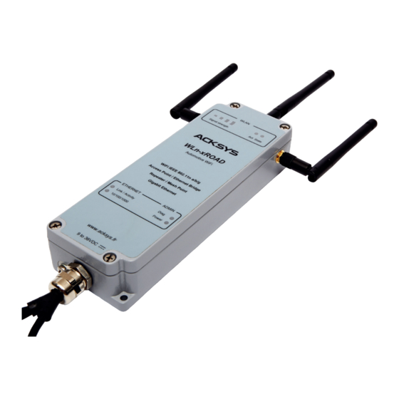 Acksys WLn-xROAD Quick Installation Manual