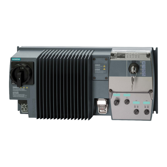 Siemens SINAMICS G110D Series Getting Started