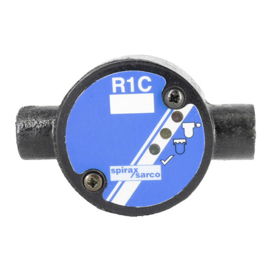 Spirax Sarco R1C Installation And Maintenance Instructions Manual