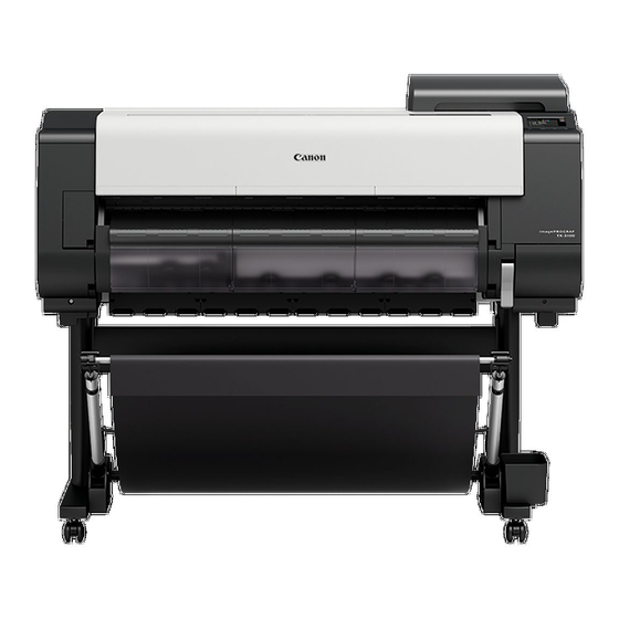 Canon imagePROGRAF TX-3100 Format Printer Manuals