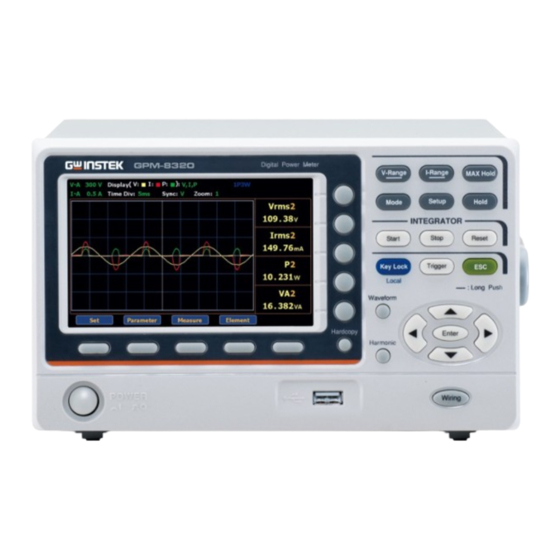 GW Instek GPM-8320 User Manual