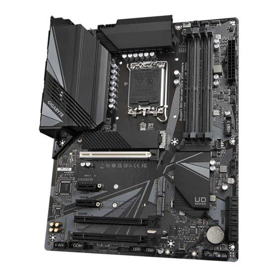 GIGA-BYTE TECHNOLOGY Z690 AERO G User Manual