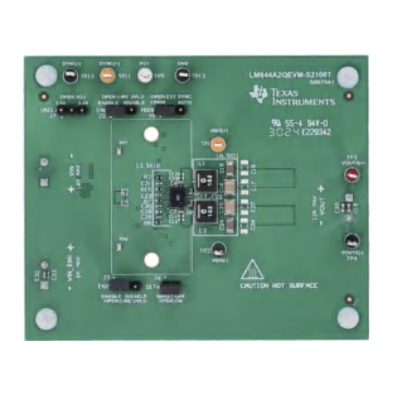 Texas Instruments LM644A2QEVM-S2100T User Manual