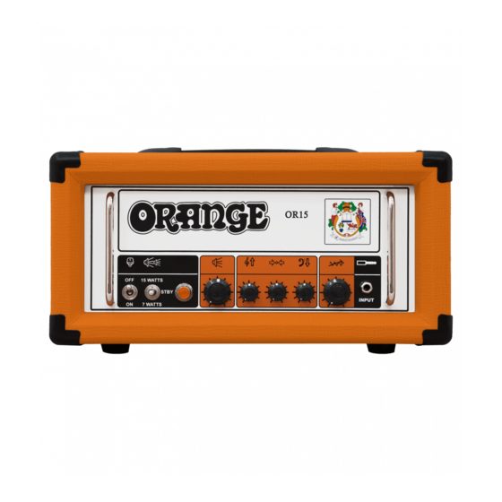 ORANGE OR15 Owner's Manual