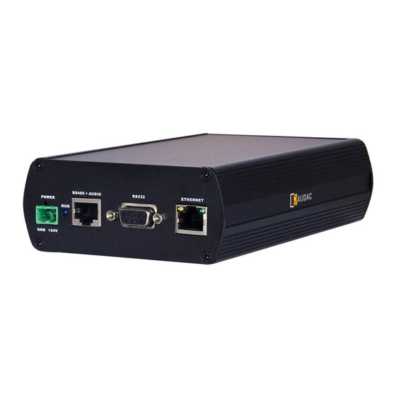 AUDAC AMP523 Command Manual