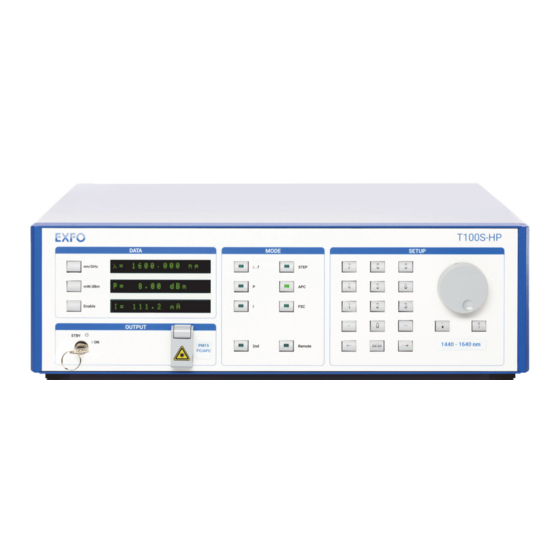 EXFO T100S-HP Series User Manual