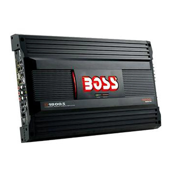 Boss Audio Systems Diablo D1800.5 Manuals