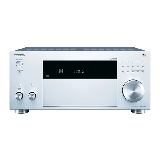 Onkyo TX-RZ1100-S Basic Manual