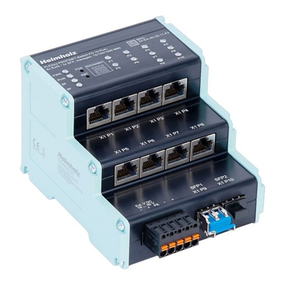 Helmholz FLEXtra PROFINET-Switch FO Quick Start Manual