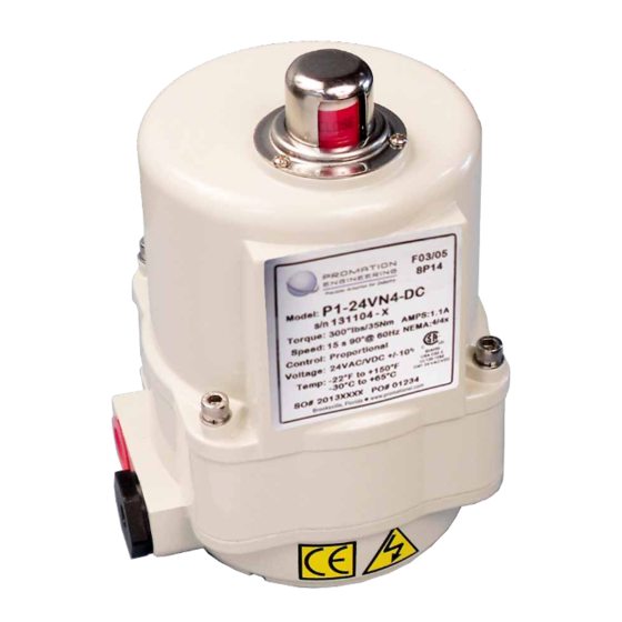 Promation Engineering P1-12VN4 AC Installation & Operation Manual