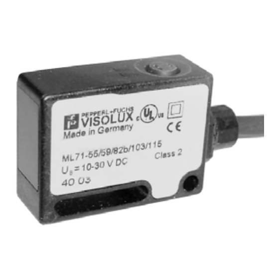 Pepperl+Fuchs ML71-55 Quick Start Manual