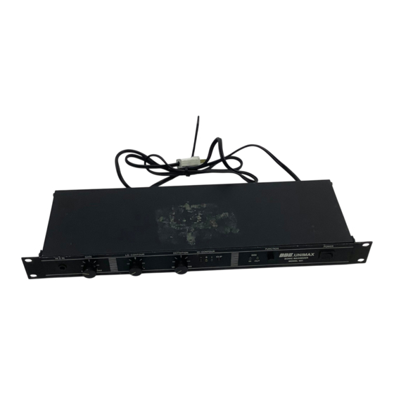 BBE 401 User Manual