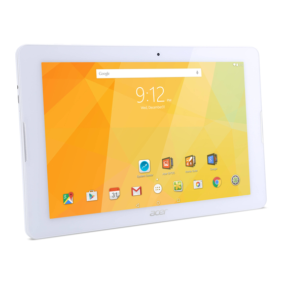 Acer B3-A20 Product And Safety Information