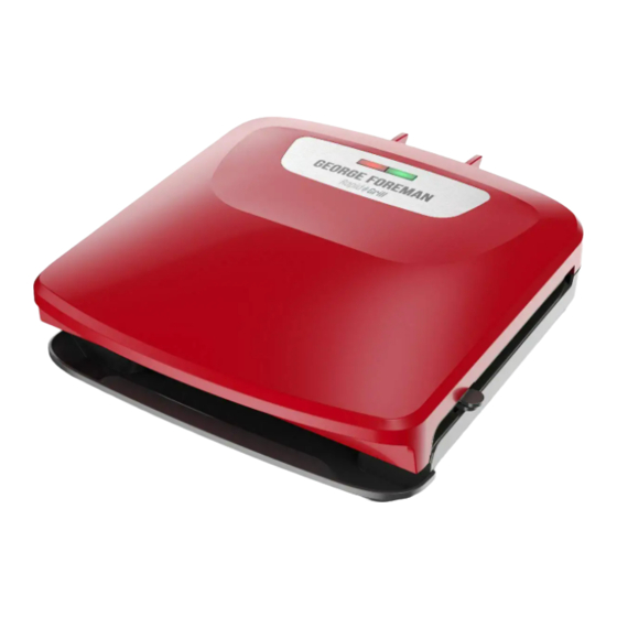 George Foreman RPGF3602RD series Use And Care Manual