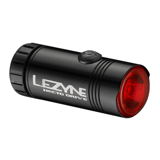 Lezyne Hecto User Manual