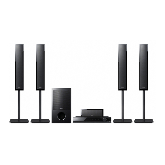Sony DAV-TZ210 Quick Setup Manual