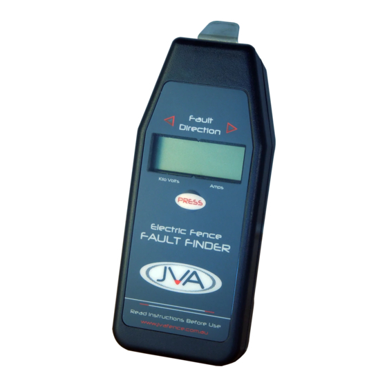 JVA Electric Fence FAULT FINDER Instructions