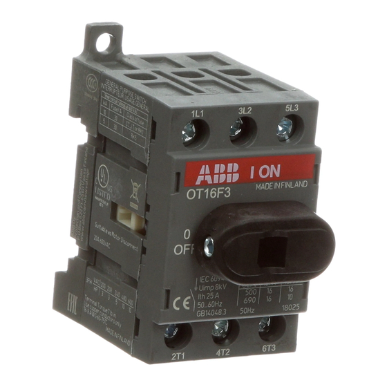 ABB OT16F3 Manual